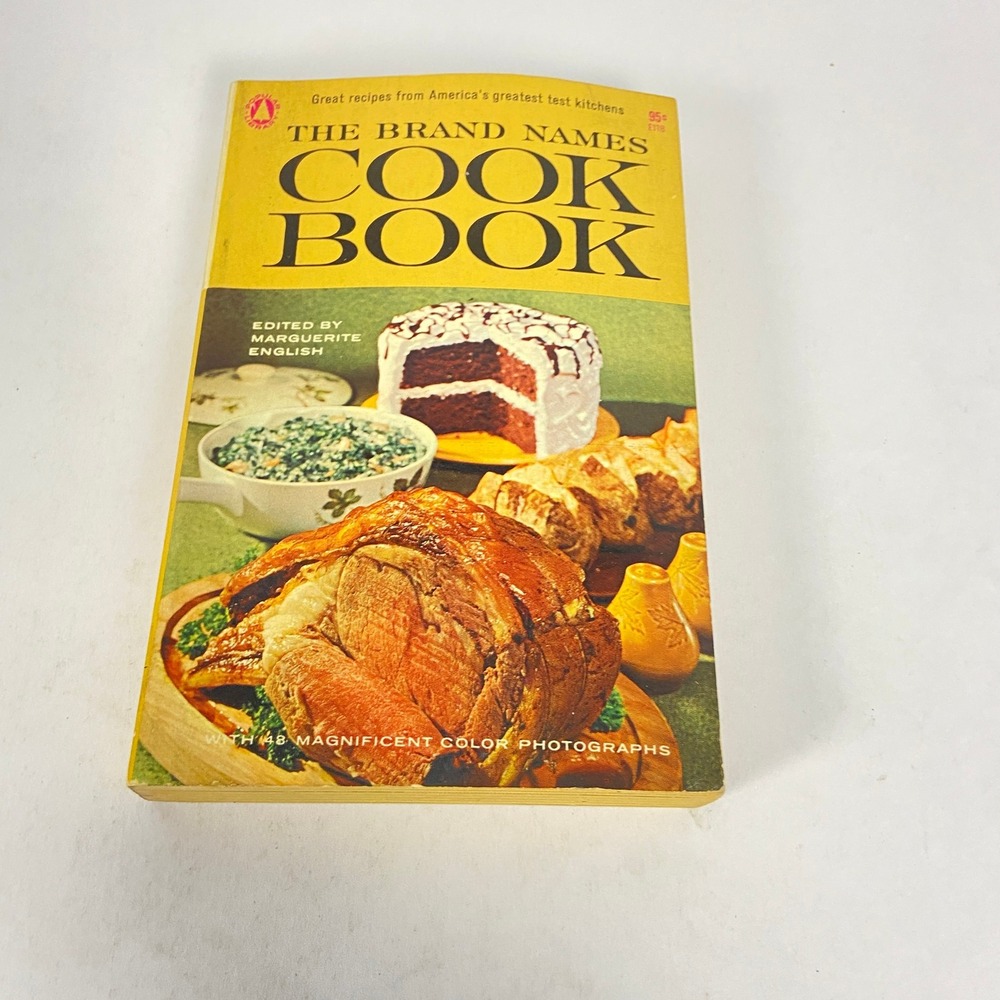 Vtg 1961 The Brand Names Cook Book Marguerite English Popular Library Paperback